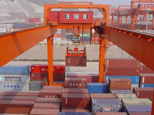 De Kraan van de de Containerbrug van RMG Op rails gemonteerde 45T Materiële Behandelingskraan