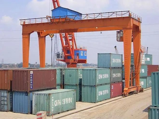 50/ 10 Ton Lifting Container 20 ' 40 ' RMG de Op rails gemonteerde Kraan van de Containerbrug