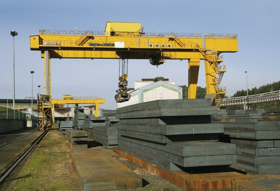 Openluchtmg Modelconstruction gantry crane 32ton in Steenfabriek