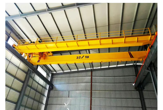 Dubbele Kraan van de de Balkbrug van het Snelheids Elektrische Hijstoestel Enige 32 Ton With Hook