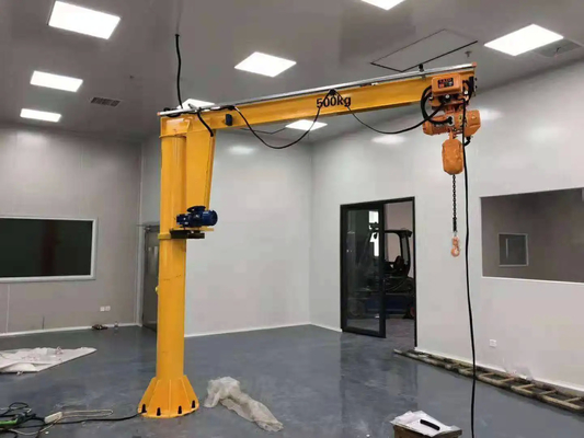 Santo Manual Rotating Arm Floor Opgezet Jib Crane 6m~30m het Opheffen Hoogte