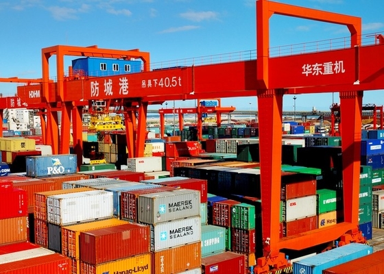 de Container van 40.5T 50T 65T de Kraan van het de Brugspoor van de Behandelingskraan 380V-660V