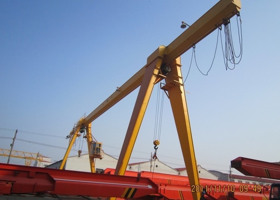 Hoog Plaatsgebruik Rate Single Beam Gantry Crane 20t voor Pakhuis
