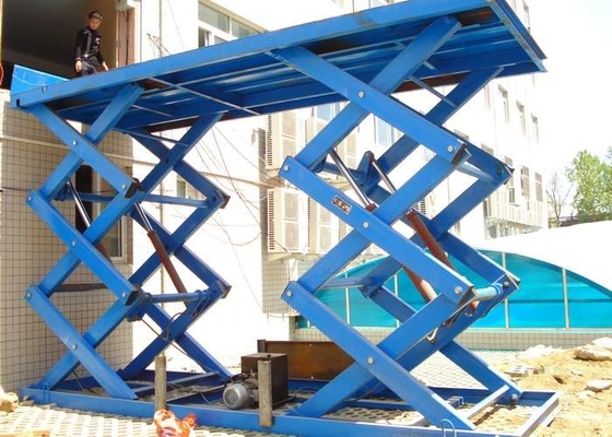 SANTO Stationary Hydraulic 3 de Elektrische Lift van Ton Scissor Lift 5.5KW voor Bouw