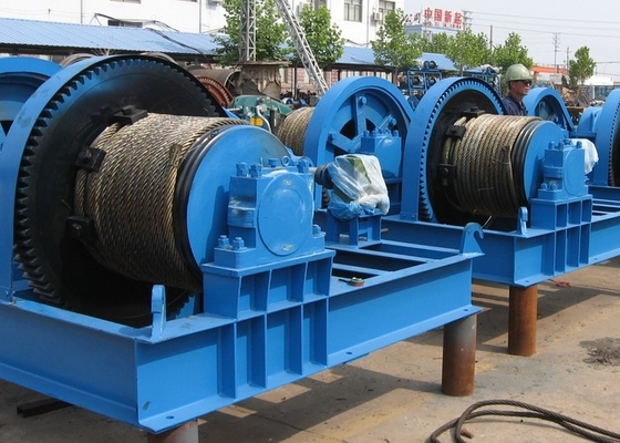 5KN aan van de de Kabelkruk van 100KN Op zwaar werk berekende Elektrische de Bouwmijn Marine Drum Winch