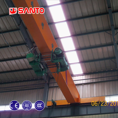Ground / ceiling Mounted Overhead Crane Single Beam 6-30m Lifting Height