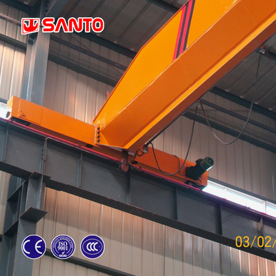 ISO 1T aan de Industriële Enige Balk Luchtcrane with electric hoist van 20T