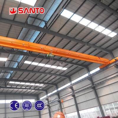 ISO 1T aan de Industriële Enige Balk Luchtcrane with electric hoist van 20T