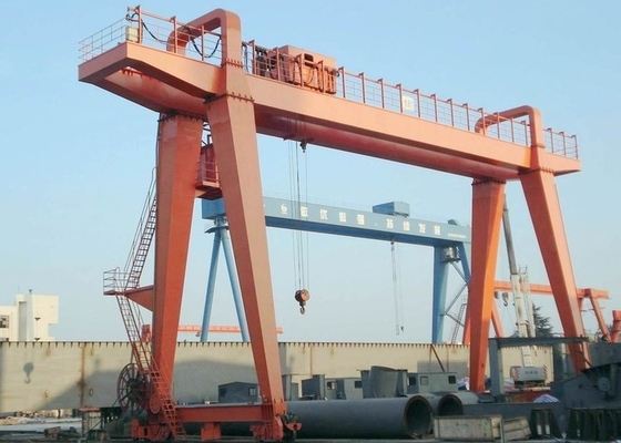 50/10 Ton Double Beam Wheeled Gantry-Kraan 38.5m/Min Cabin Control