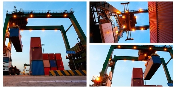 Van de het Spoorhaven van QU70 QU80 de Kraan van de Containercrane automated stacking container unloading