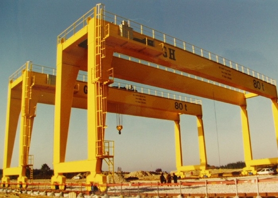 Ce MG die 39.4m/Min 32/5 Ton Double Girder Gantry Crane Zware Ladingen opheffen