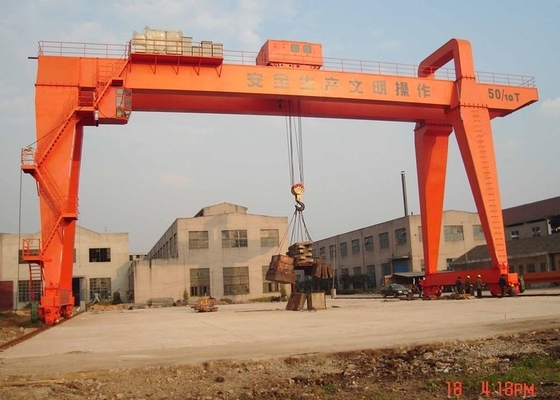 Grond die Elektrische Op rails gemonteerde Brug Crane Heavy Duty reist