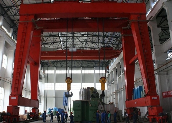 Grond die Elektrische Op rails gemonteerde Brug Crane Heavy Duty reist