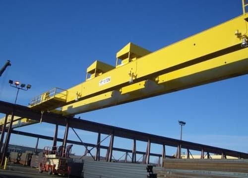 Q235B Q345C 32 ton brugkraan Werkplaats Dubbele balk bovenhoofd Reiskraan