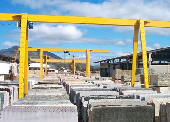 16T Single Beam Cantilever Gantry Crane Gebruikt In Yard Marble Granite Stone Fantory