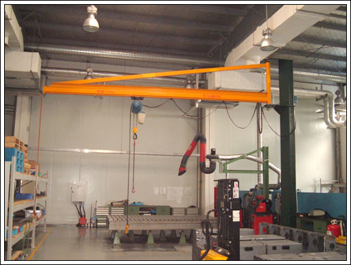 BZ0.5 aan BZ8-Dokmuur die Jib Cranes Long Movement Without-Vloerruimte reizen