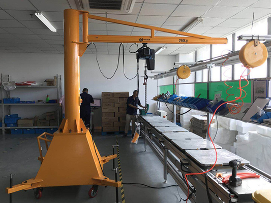 OEM ODM 650cm tot 1000cm Schommelingswapen Jib Crane Flexible Rotation
