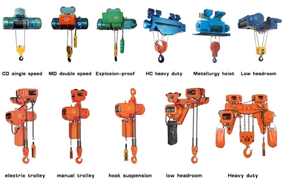 SANTO 10T 0.3-8m/Min Electric Wire Rope Winch met Draadloze Afstandsbediening