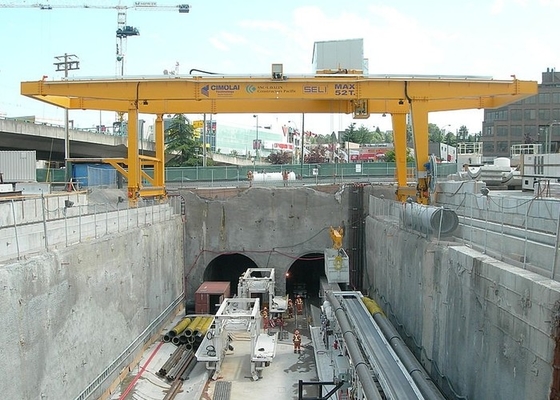 Graniet en Marmeren Dubbele de Balkbrug Crane Heavy Duty van het Steen Opheffende Gebruik