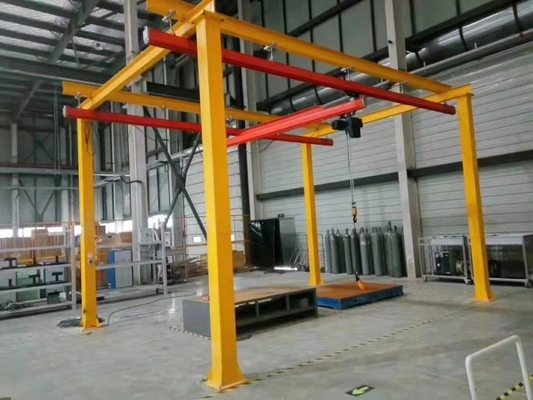 De hand Lage Vrije Bevindende Kraan van de Dode lastvloer Gesteunde KBK Kraan 500kg 1000kg