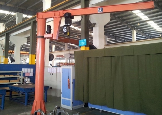 360 Graad Breed Aanpassingsvermogen Mobiel Jib Crane 125KG aan 500KG-het Opheffen Gewicht