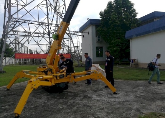 Binnen Mobiele de Spinkraan KB1.0 Mini Tracked Crawler Crane van het schommelingsbeen