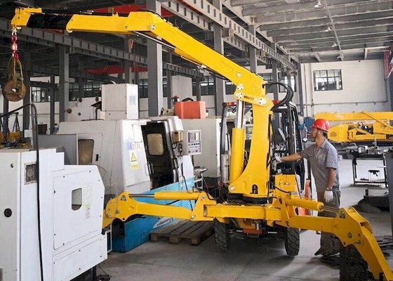 Binnen Mobiele de Spinkraan KB1.0 Mini Tracked Crawler Crane van het schommelingsbeen