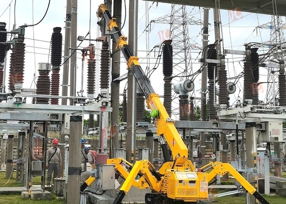 De telescopische Kraanbalken van het Boom1t-8t Mini Spider Crane With Auto Niveau