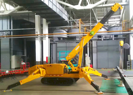 De telescopische Kraanbalken van het Boom1t-8t Mini Spider Crane With Auto Niveau