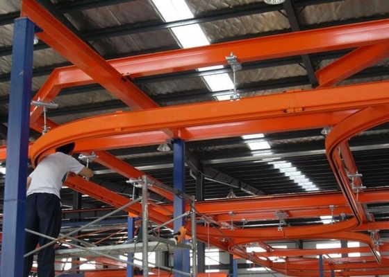 Spanwijdte 3m tot 12m het Spoor KBK Crane With Electric Hoist van het Workshopplafond
