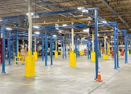 OEM ODM KBK het Werkstation van Hangbrugcrane ceiling mounted free standing Kraan