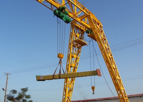 5 het Draadkabel Elektrische het Hijstoestel van Ton Movable Gantry Crane With Openlucht Gebruiken