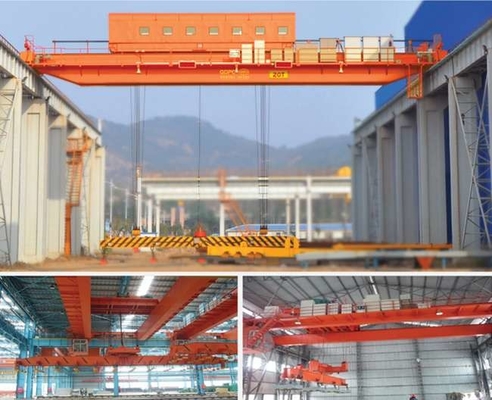 5t-75t Liftcapaciteit Dubbelbalk bovenhoofd kraan 6m-35m Span Lengte