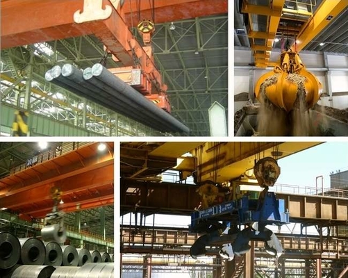 5t-75t Liftcapaciteit Dubbelbalk bovenhoofd kraan 6m-35m Span Lengte