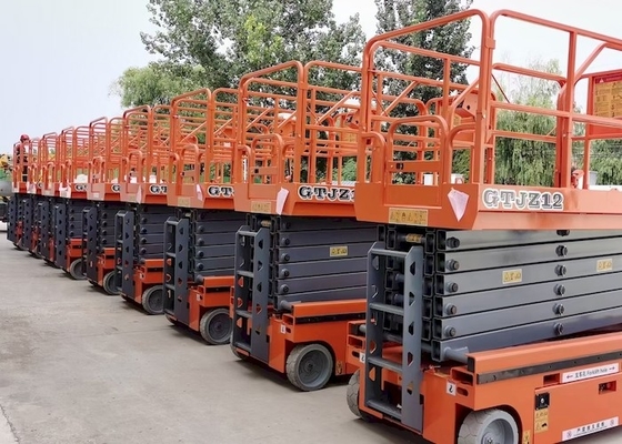 8m tot 14m Platform van het de Lift300kg Mobiele Luchtwerk van de Hoogte het Gemotoriseerde Elektrische Schaar