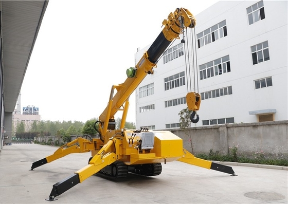 De telescopische Kraanbalken van het Boom1t-8t Mini Spider Crane With Auto Niveau