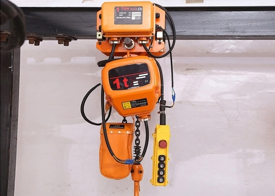 Gemotoriseerd Karretjetype Elektrisch Keten Hijstoestel 1,5 Ton With Remote Control