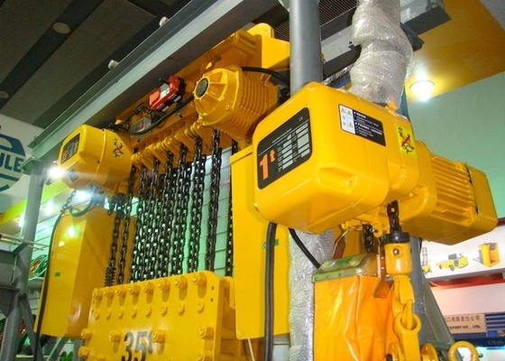 Dia 6.3mm tot 11.2mm 1T 3T 5T Elektrisch Kettingshijstoestel met Gemotoriseerd Karretje