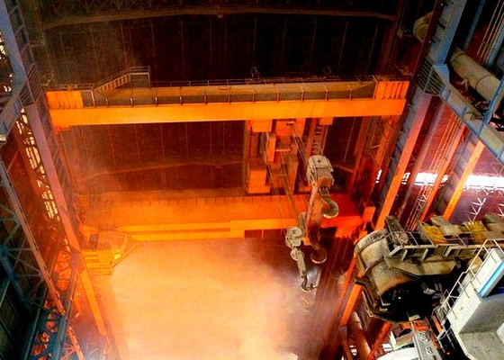 Q345B materiële Gieterijgietlepel Crane Iron Metal Casting Overhead Crane Molten Liquid Steel Ladle