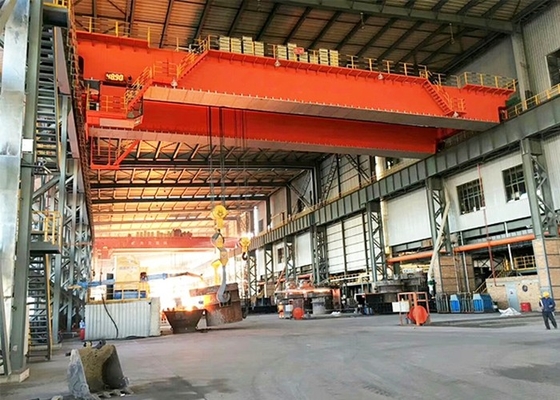 QDY 574/20 Ton Double Girder Steel Gantry-Kraan van de het Afgietselgietlepel van de Kraana7 de Dubbele Haak