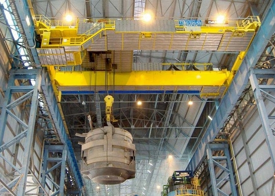 QDY 574/20 Ton Double Girder Steel Gantry-Kraan van de het Afgietselgietlepel van de Kraana7 de Dubbele Haak
