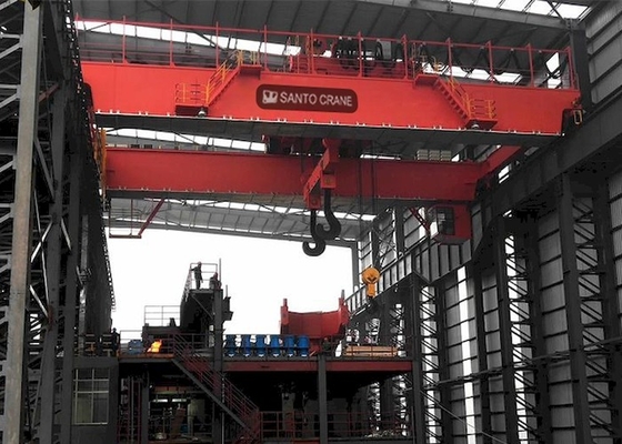 QDY 574/20 Ton Double Girder Steel Gantry-Kraan van de het Afgietselgietlepel van de Kraana7 de Dubbele Haak