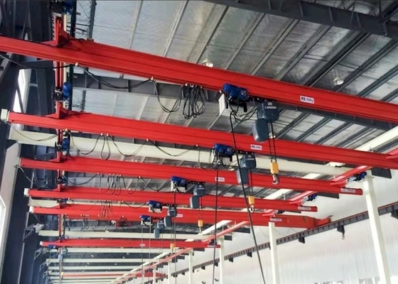 De Kraan van SANTO 2 Ton Semi Automatic KBK Crane Flexible Double Girder Suspension