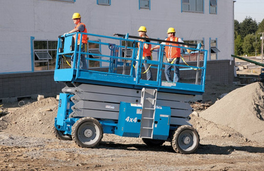Van het het Platform Ruwe Terrein van GTZN Industriële Hydraulische Opheffende de Schaarlift met Kraanbalken