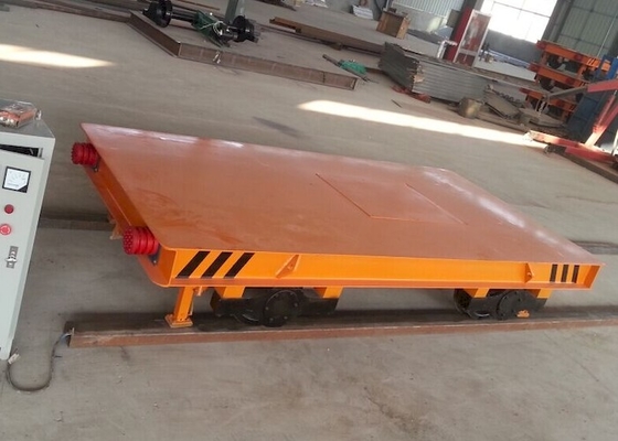 Aangepaste Op zwaar werk berekende Elektrische Overdrachtkar op Spoor 10 Ton To 100 Ton Transfer Cart