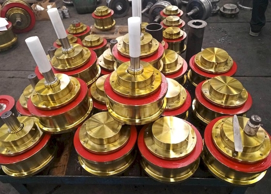 De thermisch behandelde Hardheidseu Norm Gesmeed Crane Wheels Wearproof Fracture Resistant