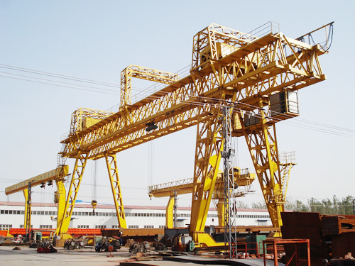 Heavy Duty Double Beam Gantry Crane 10-75t Lifting Capacity Schneider Motor A5-A8 Werktyd