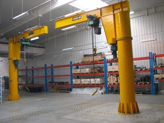 Het vaste Wapen Jib Crane 5 van de Kolom Vrije Bevindende Cantilever Ton In Workstations