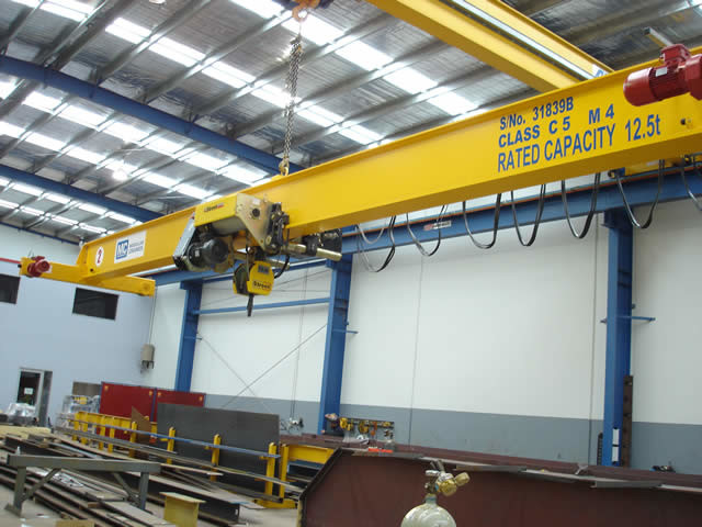 Enige Straal 2 Ton 5 Ton Overhead Crane With Hoist-de Machtsbesparing van de tegenhangercontrole