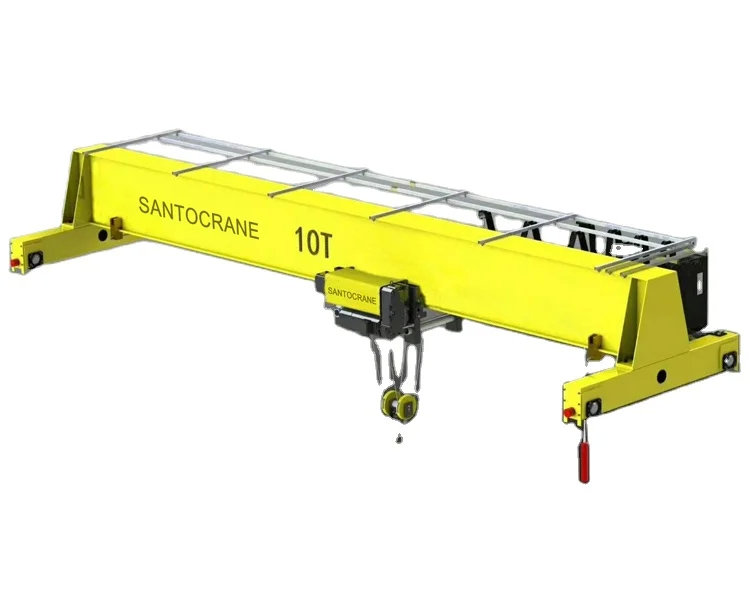 Draadloze afstandsbediening Single Beam Overhead Crane 7.5-31.5m Span P18/P24/P38/P43/P50 Rails Safety